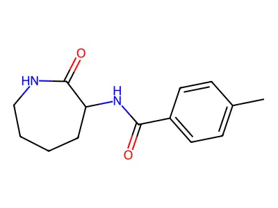 4-methyl-N-(2-oxoazepan-3-yl)benzamide structure