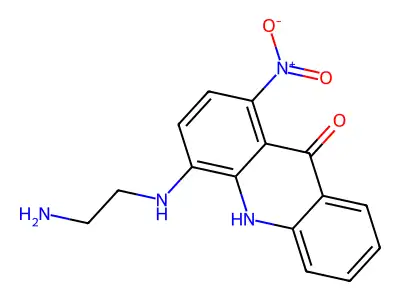 9(10H)-Acridinone, 4-((2-aminoethyl)amino)-1-nitro- structure