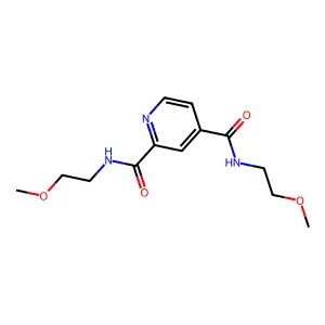 N2,N4-Bis(2-methoxyethyl)-2,4-pyridinedicarboxamide structure