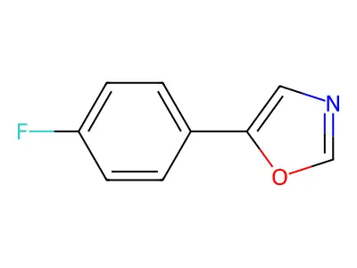 5-(4-Fluorophenyl)-1,3-oxazole structure