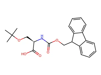 N-(9-Fluorenylmethoxycarbonyl)-O-tert-butylserine structure