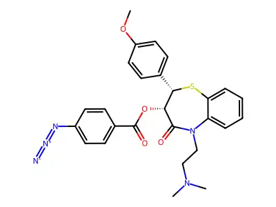 3-(4-Azidobenzoyloxy)diltiazem structure