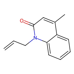 1-allyl-4-methyl-2(1H)-quinolinone structure