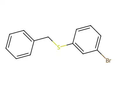 Benzyl(3-bromophenyl)sulfane structure
