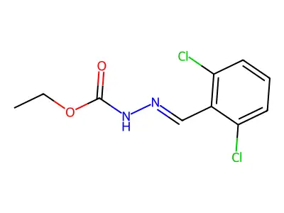 ethyl N-[(2,6-dichlorophenyl)methylideneamino]carbamate structure