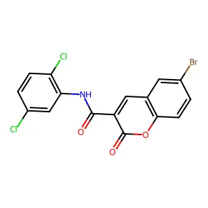 6-Bromo-3-(2,5-dichlorophenylcarbamoyl)-coumarin structure