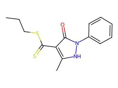 propyl 5-hydroxy-3-methyl-1-phenyl-1H-pyrazole-4-carbodithioate structure