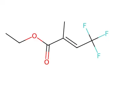 2-Butenoic acid,4,4,4-trifluoro-2-methyl-, ethyl ester structure