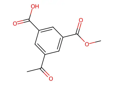 3-Acetyl-5-(methoxycarbonyl)benzoic acid structure