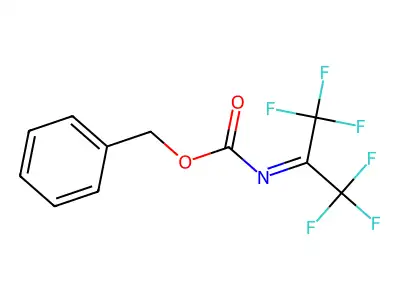 Benzyl (1,1,1,3,3,3-hexafluoropropan-2-ylidene)carbamate structure