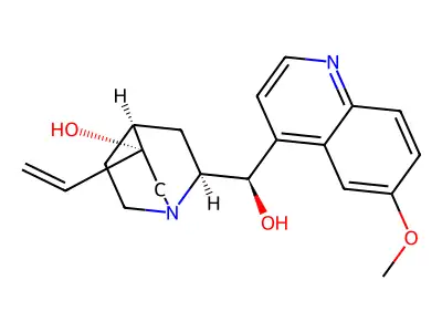 (3S)-Hydroxyquinine structure