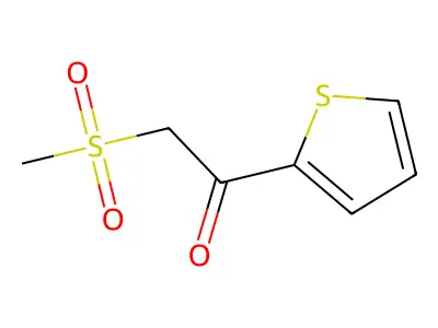 Ethanone, 2-(methylsulfonyl)-1-(2-thienyl)- structure