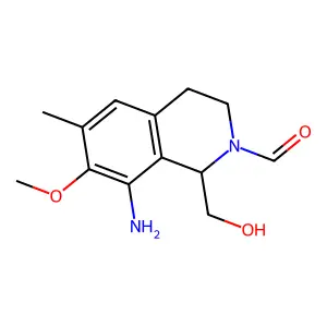 2(1H)-Isoquinolinecarboxaldehyde, 8-amino-3,4-dihydro-1-(hydroxymethyl)-7-methoxy-6-methyl- structure