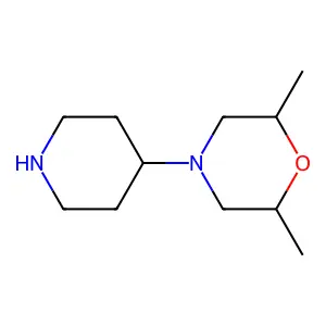 (2R,6R)-2,6-dimethyl-4-piperidin-4-ylmorpholine structure