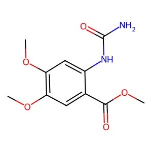 Methyl 2-(carbamoylamino)-4,5-dimethoxybenzoate structure