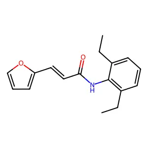 (E)-N-(2,6-diethylphenyl)-3-(furan-2-yl)prop-2-enamide structure