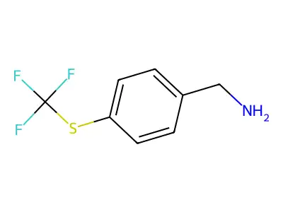 4-(Trifluoromethylthio)benzylamine structure