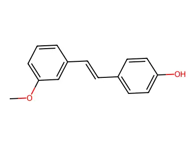 4-Hydroxy-3'-methoxystilbene structure
