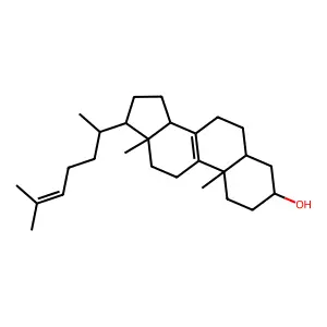酵母甾醇 structure