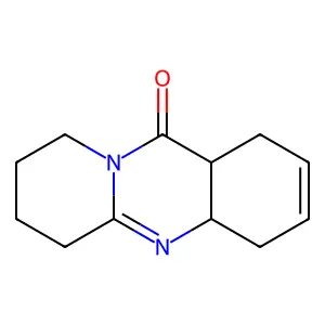 trans-1,4,4a,6,7,8,9,11a-Octahydropyrido(2,1-b)quinazolin-11-one structure