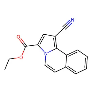 Ethyl 1-cyanopyrrolo(2,1-A)isoquinoline-3-carboxylate structure