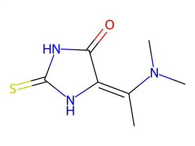 4-Imidazolidinone, 5-(1-(dimethylamino)ethylidene)-2-thioxo- structure