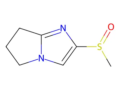 5H-Pyrrolo(1,2-a)imidazole, 6,7-dihydro-2-(methylsulfinyl)- structure
