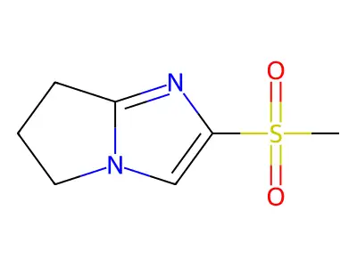 5H-Pyrrolo(1,2-a)imidazole, 6,7-dihydro-2-(methylsulfonyl)- structure