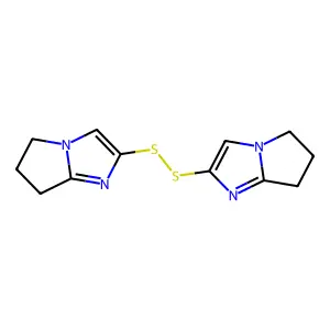 5H-Pyrrolo(1,2-a)imidazole, 2,2'-dithiobis(6,7-dihydro- structure