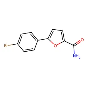 5-(4-溴苯基)呋喃-2-甲酰胺 structure