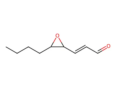 trans-4,5-Epoxy-(E)-nonenal structure