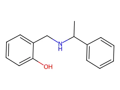 2-{[(1-Phenylethyl)amino]methyl}phenol structure