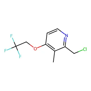 2-(Chloromethyl)-3-methyl-4-(2,2,2-trifluoroethoxy)pyridine structure