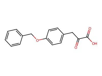 3-[4-(Benzyloxy)phenyl]-2-oxopropanoic acid structure