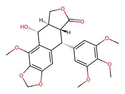 6-Methoxypodophyllotoxin structure