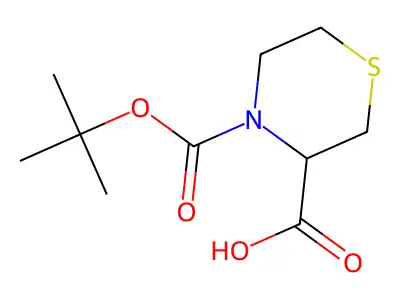 (R)-4-Boc-thiomorpholine-3-carboxylic acid structure