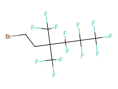 6-Bromo-1,1,1,2,2,3,3-heptafluoro-4,4-bis(trifluoromethyl)hexane structure