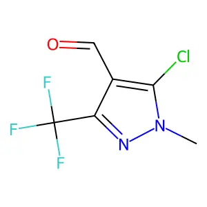 5-Chloro-1-methyl-3-(trifluoromethyl)-1H-pyrazole-4-carbaldehyde structure