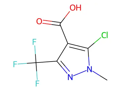 5-Chloro-1-Methyl-3-(Trifluoromethyl)-1H-Pyrazole-4-Carboxylic Acid structure