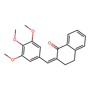 2-(3,4,5-Trimethoxybenzylidene)-3,4-dihydronaphthalen-1(2H)-one structure