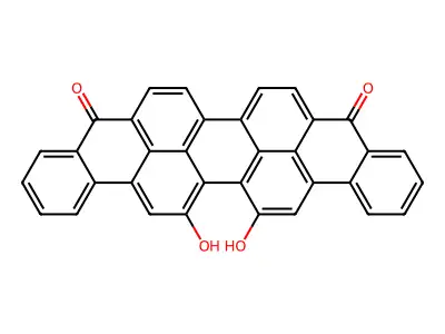 16,17-Dihydroxyviolanthrone structure
