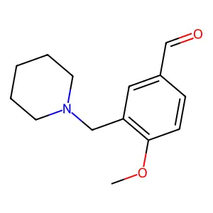 4-Methoxy-3-(piperidin-1-ylmethyl)benzaldehyde structure