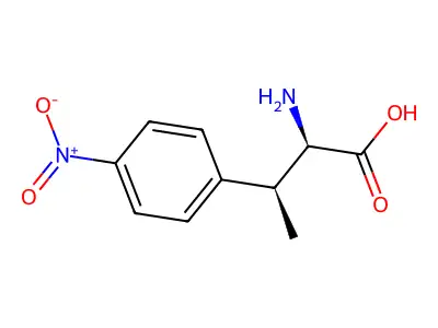 2-Amino-3-(4-nitrophenyl)butanoic acid structure