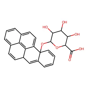 苯并(a)芘基-β-D-吡喃葡萄糖醛酸 structure