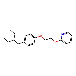 Pyridine, 2-(2-(4-(2-ethylbutyl)phenoxy)ethoxy)- structure