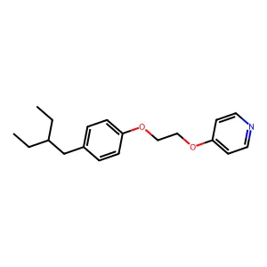 4-(2-(4-(2-Ethylbutyl)phenoxy)ethoxy)pyridine structure