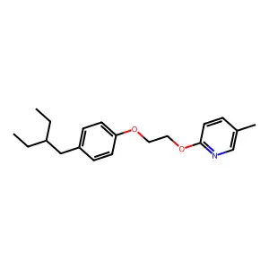 Pyridine, 2-(2-(4-(2-ethylbutyl)phenoxy)ethoxy)-5-methyl- structure