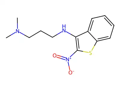 1,3-Propanediamine, N,N-dimethyl-N'-(2-nitrobenzo(b)thien-3-yl)- structure