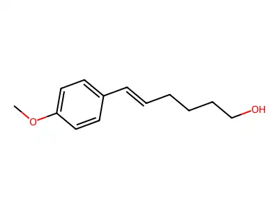(5E)-6-(4-Methoxyphenyl)hex-5-EN-1-OL structure