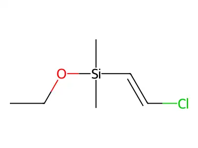 trans-(2-Chlorovinyl)dimethylethoxysilane structure